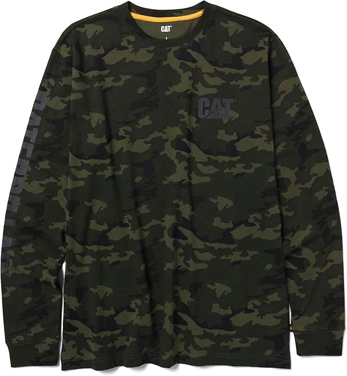 Caterpillar Trademark Banner Long Sleeve Tee Shirts by Caterpillar+Workwear