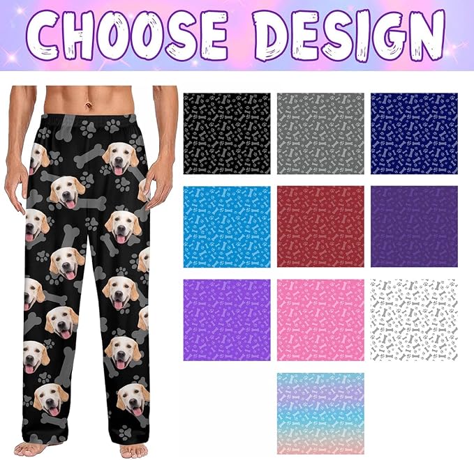 Custom Couple Pajama Pants Sock - Image 2
