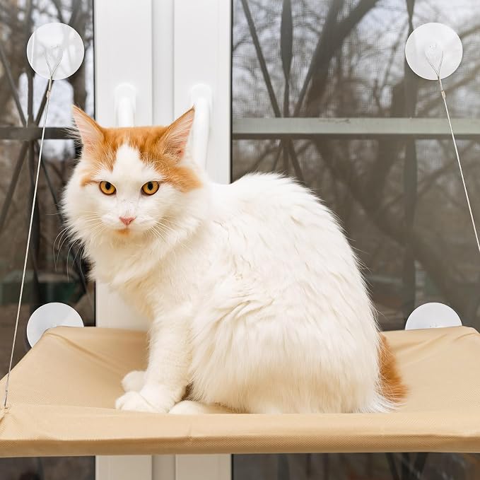 4 Pieces Cat Window Perch Suction Cup, Powerful Cat Window Bed Seat Replacement - Image 5