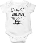 AW Fashions My Siblings Have Whiskers Baby Bodysuit Funny Cute Infant Outfit by AWFashions