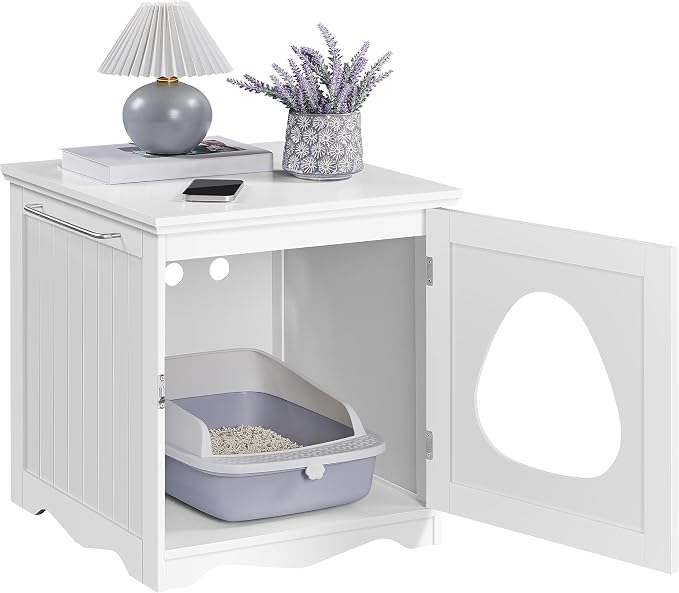 Yaheetech Cat Litter Box Enclosure, Litter Box Furniture Hidden - Image 8