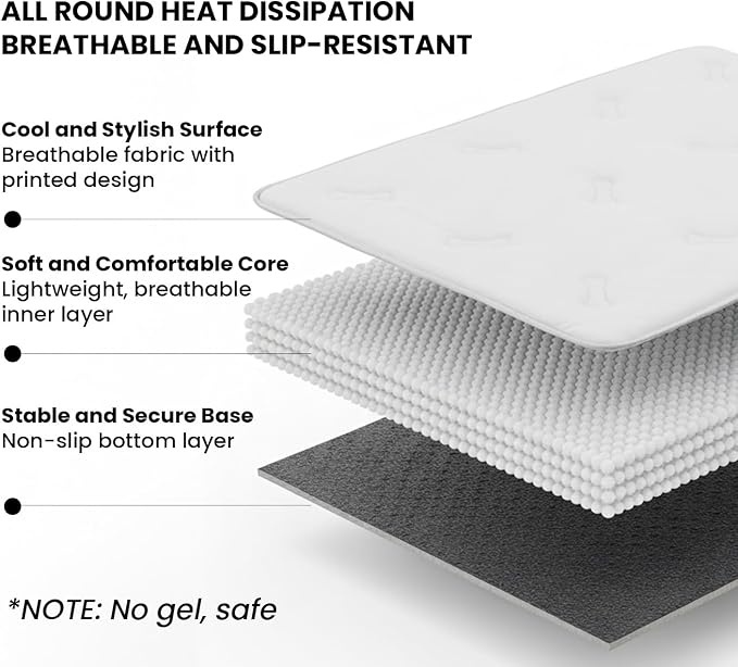 Pet Cooling Mat, Soft Breathable, Portable & Durable Pet Mat - Image 4