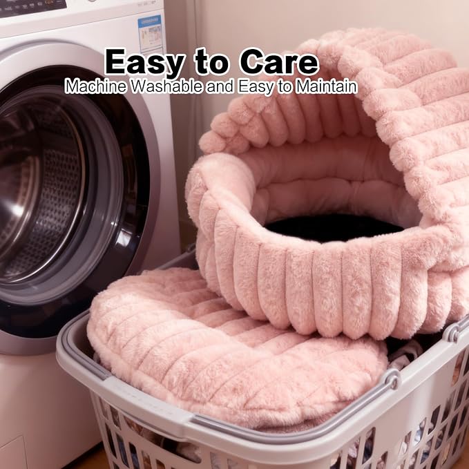 Hooded Cat Beds for Indoor Cats，Cozy Dog Cave Bed, Cozy Nook Dog Bed for Small - Image 6