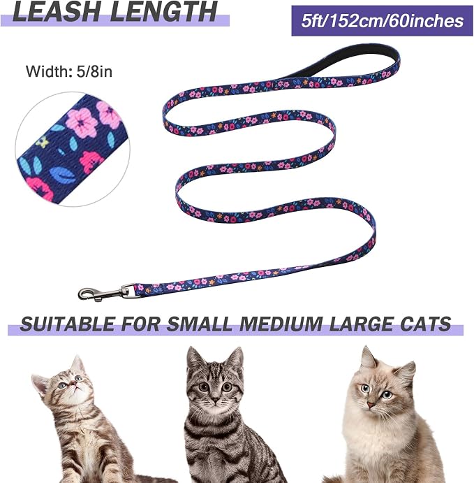 Hikiko Cat Harness and Leash Set Escape Proof Adjustable Walking Travel Cute - Image 6