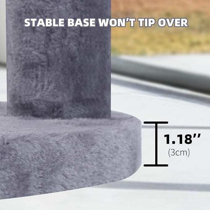 24" Scratching Post, Interactive Cat Scratcher, - Image 3