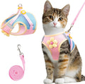 Cat Harness and Leash Set Escape Proof, Adjustable Cat Vest Harnesses Soft by Coppthinktu
