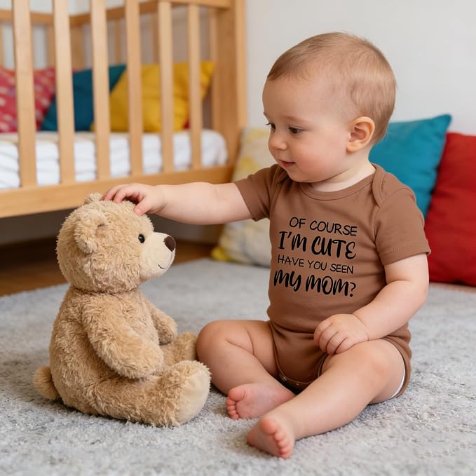 UNIFACO Unisex Baby Funny Saying Outfit Short and Long Sleeve Bodysuits Romper - Image 2