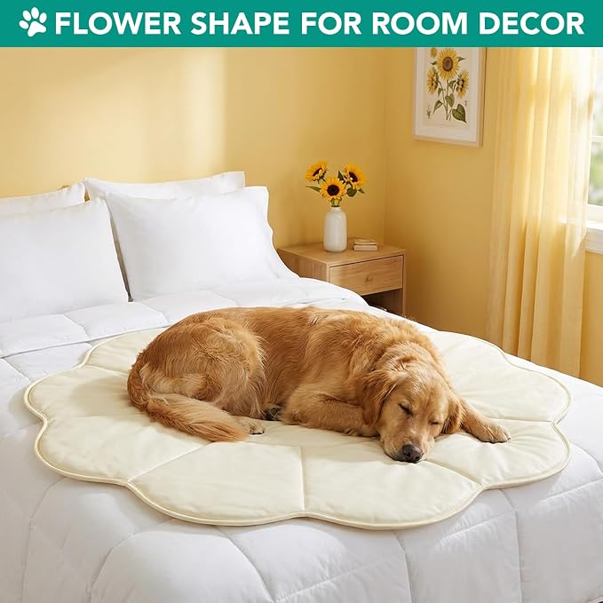 PetAmi Dog Cooling Mat, Flower Shape, Reversible Cooling Nylon Blanket Soft - Image 5