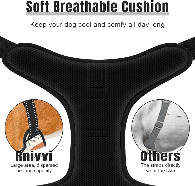 Rnivvi No Pull Dog Harness, Cute Boho Reflective X-Large Sized Puppy Harness - Image 4