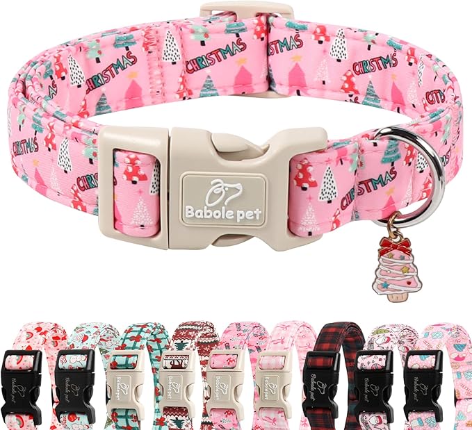 Christmas Dog Collar for Puppy Small Dogs by Babolepet