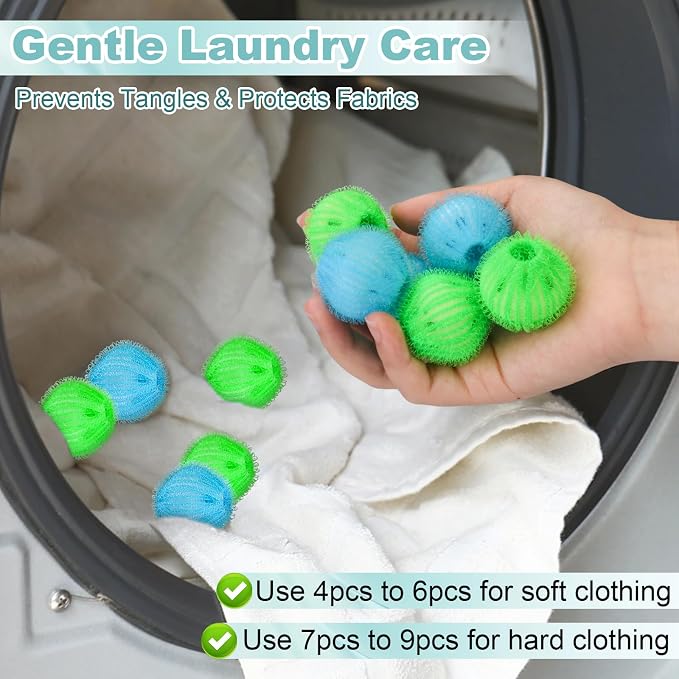12PCS Pet Hair Remover for Laundry, Reusable Laundry Dog Hair Catcher Dryer - Image 4
