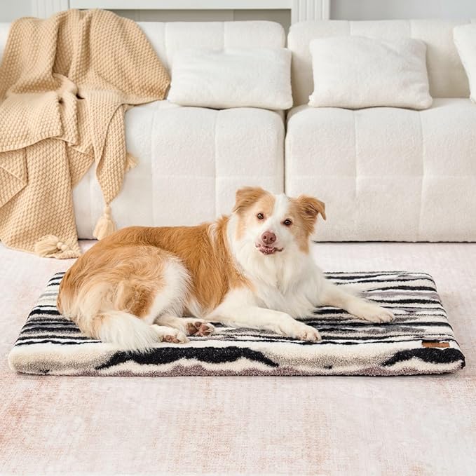Dog Crate Pad - Dog Bed Large Sized Dogs - XL Memory Foam Pet Bed by LIORCE