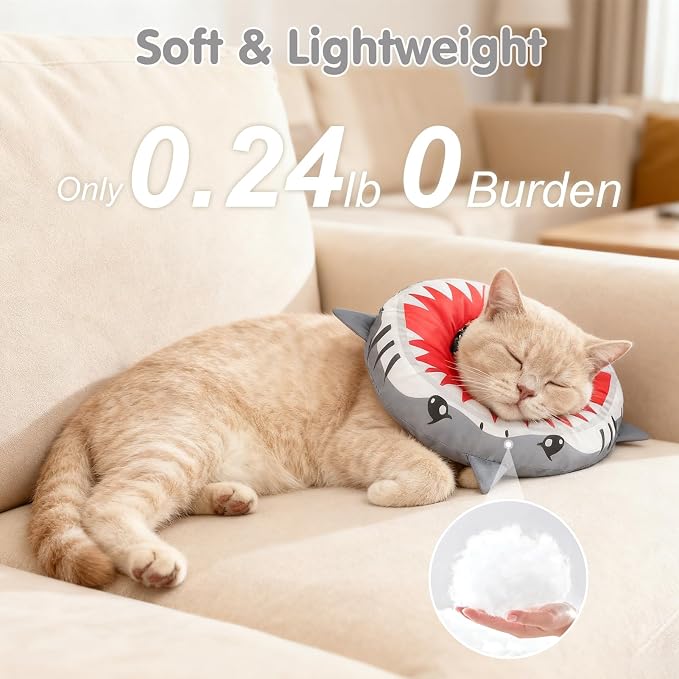 BEAUTYZOO Cat Cone Collar Soft, Cat Donut Recovery Collar after Surgery to Stop - Image 3