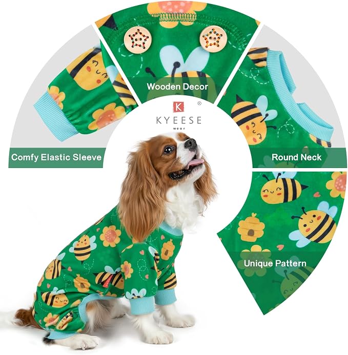 KYEESE Dog Pajamas Dog Pajamas Large Sized Dogs Stretchy Pets Pjs Velvet Pet - Image 8