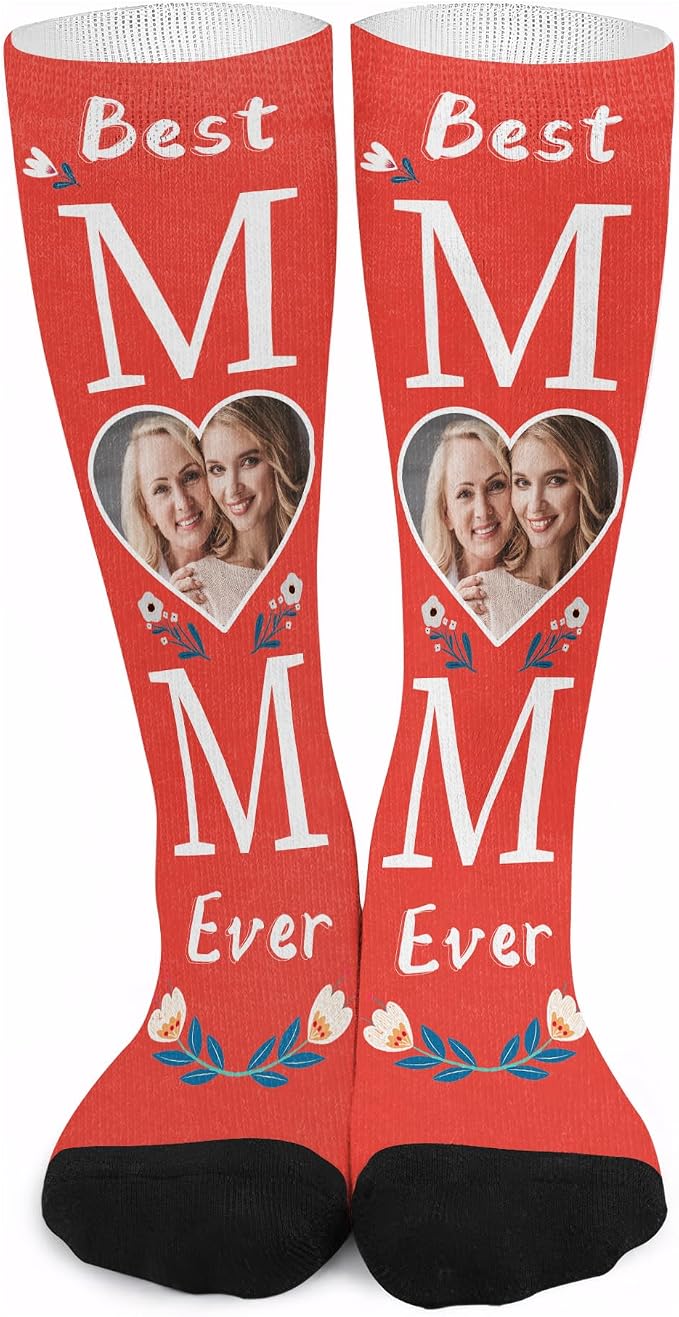 Artsadd Custom Face Socks for Dad Fathers Day Gift Novelty Personalized Photo - Image 2