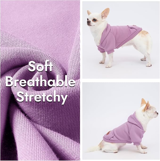 1 Pack Dog Hoodie Warm Hood Dog Sweater Cold Weather Small Dogs Sweatshirt - Image 5
