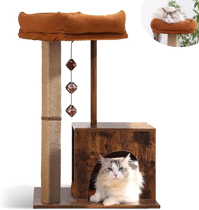 FUKUMARU Cat Scratching Post, Modern Style Cat Tree by FUKUMARU