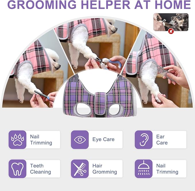 BEAUTYZOO Dog Grooming Hammock for Small Dogs Cat- Dog Sling for Nail - Image 5