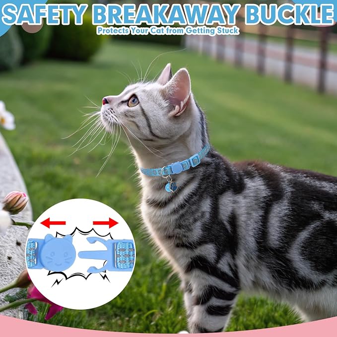 BINGPET Reflective Cat Collar Breakaway - Image 3