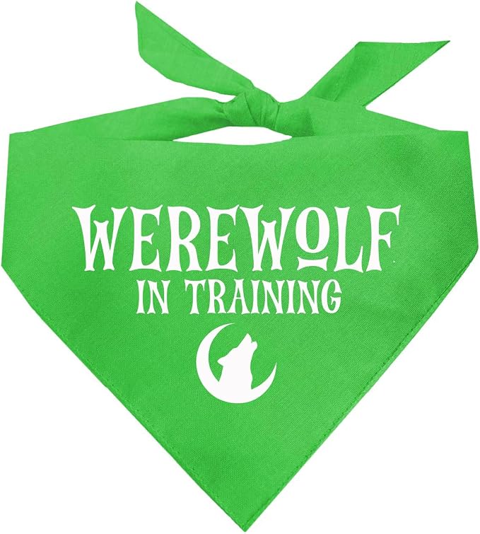 Werewolf in Training Costume Halloween Dog Bandana by TeesTails