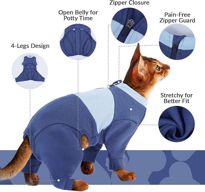 QBLEEV Cat Clothes, Soft Cat Sweaters - Image 2