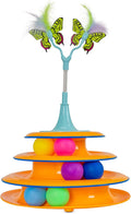 Catstages 2-in-1 Bouncy Flutter Bug Spring Cat Toy – Interactive Standalone or by Catstages