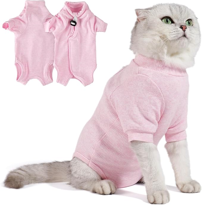 Breathable Cat Recovery Suit for Female/Male, Anti-Licking Kitten Onesie by WeGotYourFurBabysBack