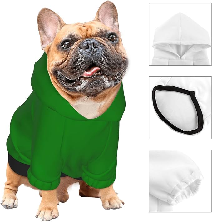 Personalized Dog Hoodie Custom Hooded Pet Warm Pullover Sweatshirt - Image 3