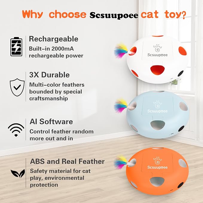 Interactive Cat Toy, Electric Cat Toys - Image 6