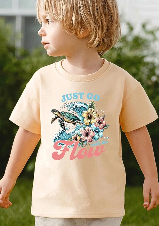 Kids Toddler Little Boys Girls T-Shirt Short Sleeve Funny Animals Graphic - Image 7