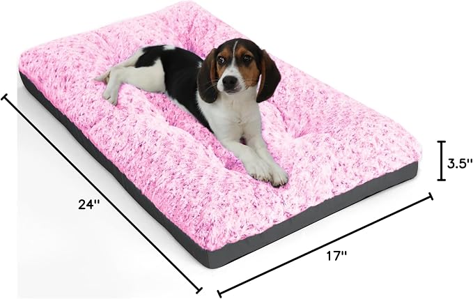 POCBLUE Washable Dog Beds for Crate, Small Plush Pet Mat for Cages, Anti-Slip - Image 7