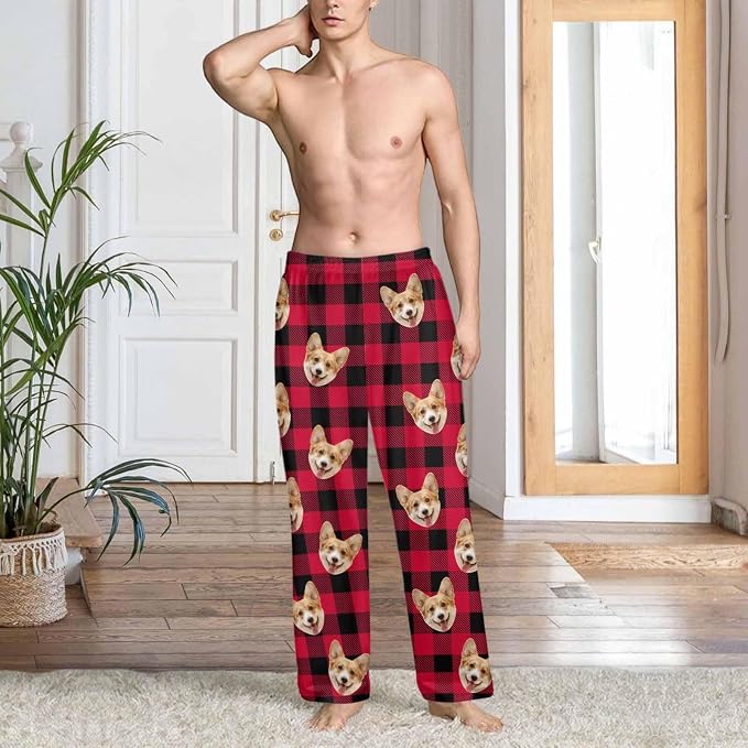 Custom Couple Pajama Pants Sock - Image 4