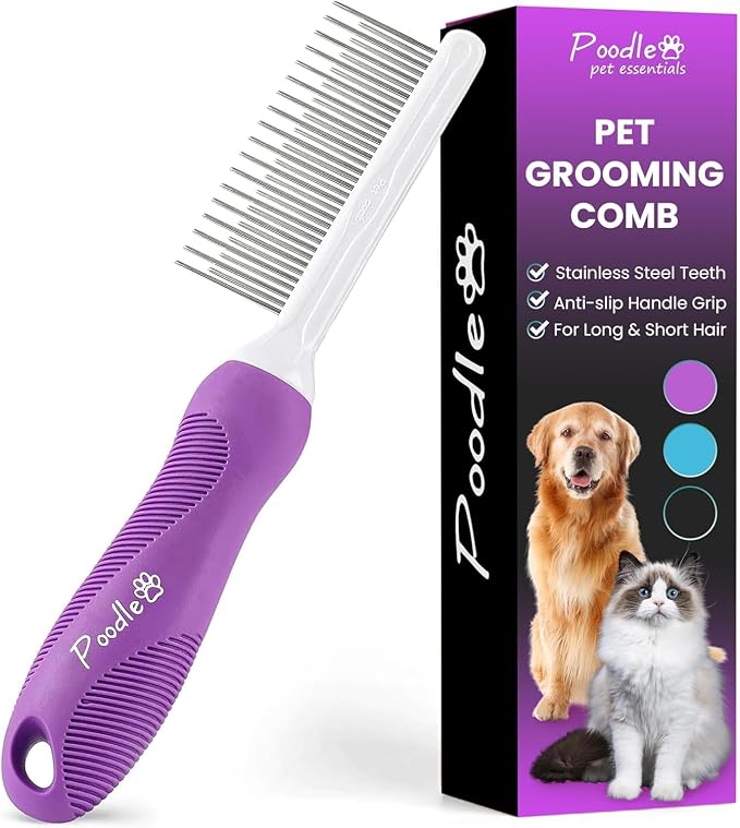 Poodle Pet Detangling Pet Comb by PoodlePet