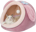 Jiupety Cute Cat Bed for Indoor, Cats Warm Soft Cave Fit for 6-10 lb Cat by JIUPETY