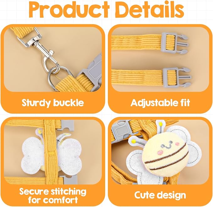 Cat Collar and Leash Set, Escape Proof Adjustable Kitten Harness, Soft - Image 6