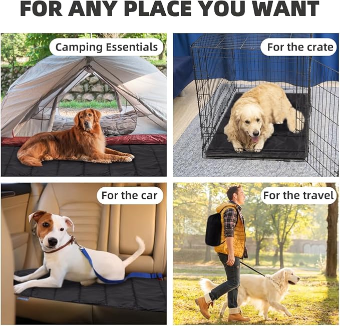 BDEUS 43x25In Large Size Outdoor Dog Bed, Waterproof & Portable Camping Travel - Image 2