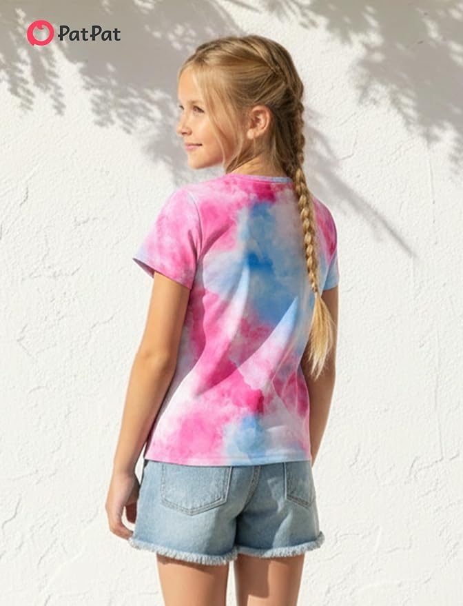 PATPAT Girls Crewneck Short Sleeve Graphic Tees Animal Print Shirts Cute Summer - Image 3