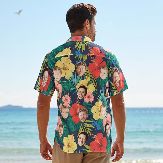 Custom Hawaiian Shirt with Face - Image 2