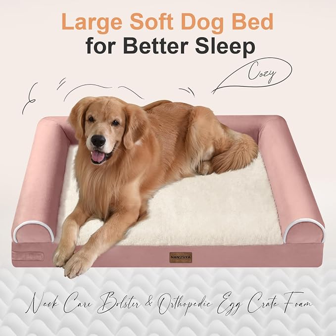 Large Dog Bed Orthopedic Washable: Beds Bolster XL Bed Large Big Dogs Memory - Image 2