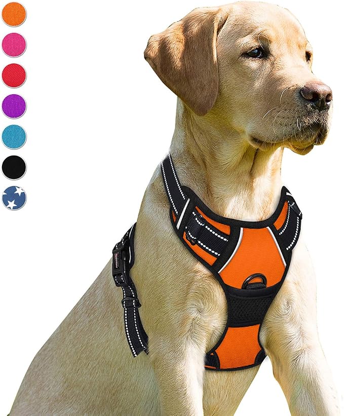 BARKBAY No Pull Dog Harness Front Clip Heavy Duty Reflective Easy Control Handle by BARKBAY