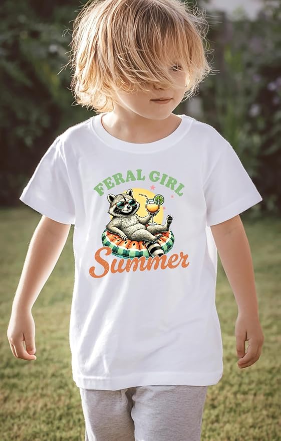 Kids Toddler Little Boys Girls T-Shirt Short Sleeve Funny Animals Graphic - Image 8