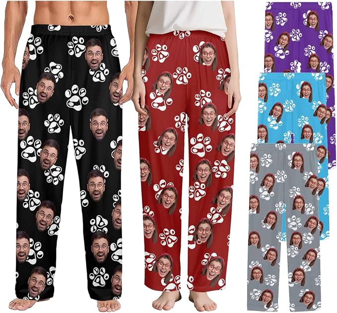 Custom Couple Pajama Pants Sock by FUNAO