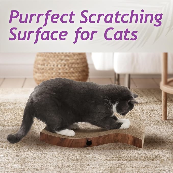 Reversible Wave Cat Scratcher for Indoor Cats - Image 3