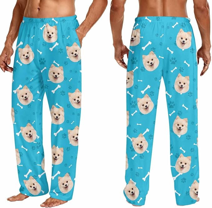 Custom Couple Pajama Pants Sock - Image 3
