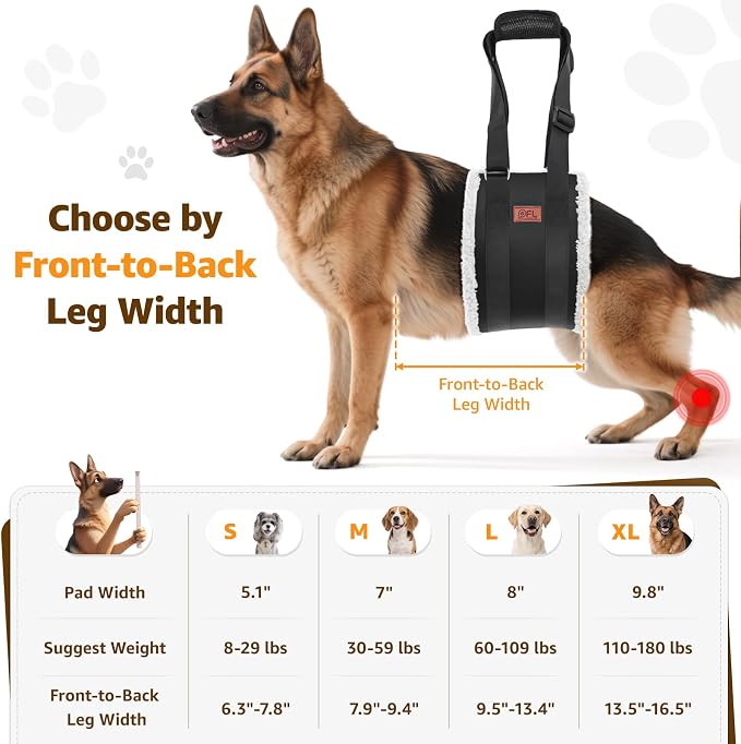 Adjustable Dog Lift Harness, Dog Sling - Image 3