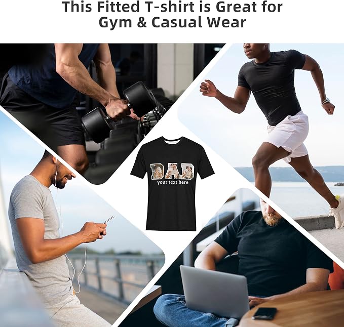 Custom T Shirts with Face Photo Text Pet Shirt - Image 5