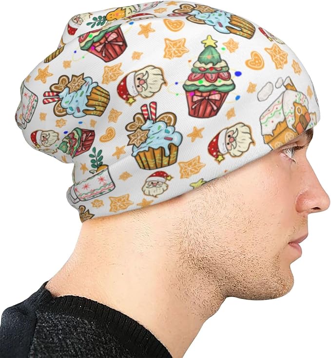 Beanie Hat Skull Cap Chemo Hat Slouchy Cap Headwear Stretch Knitted Hats - Image 6