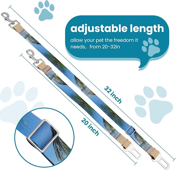 Adjustable pet cat and Dog car seat Belt，SUV, and The Lanyard is Flexible and - Image 2