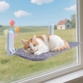 YUNIQUE Cat Window Perch, Upturned Edge Bracket, Portable Wall Hammock by YUNIQUE