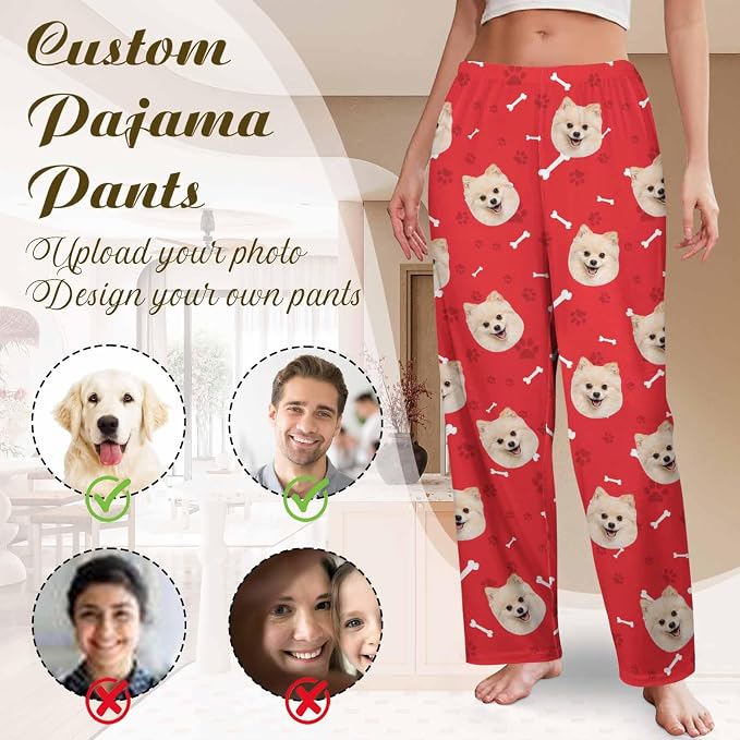 Custom Couple Pajama Pants Sock - Image 3